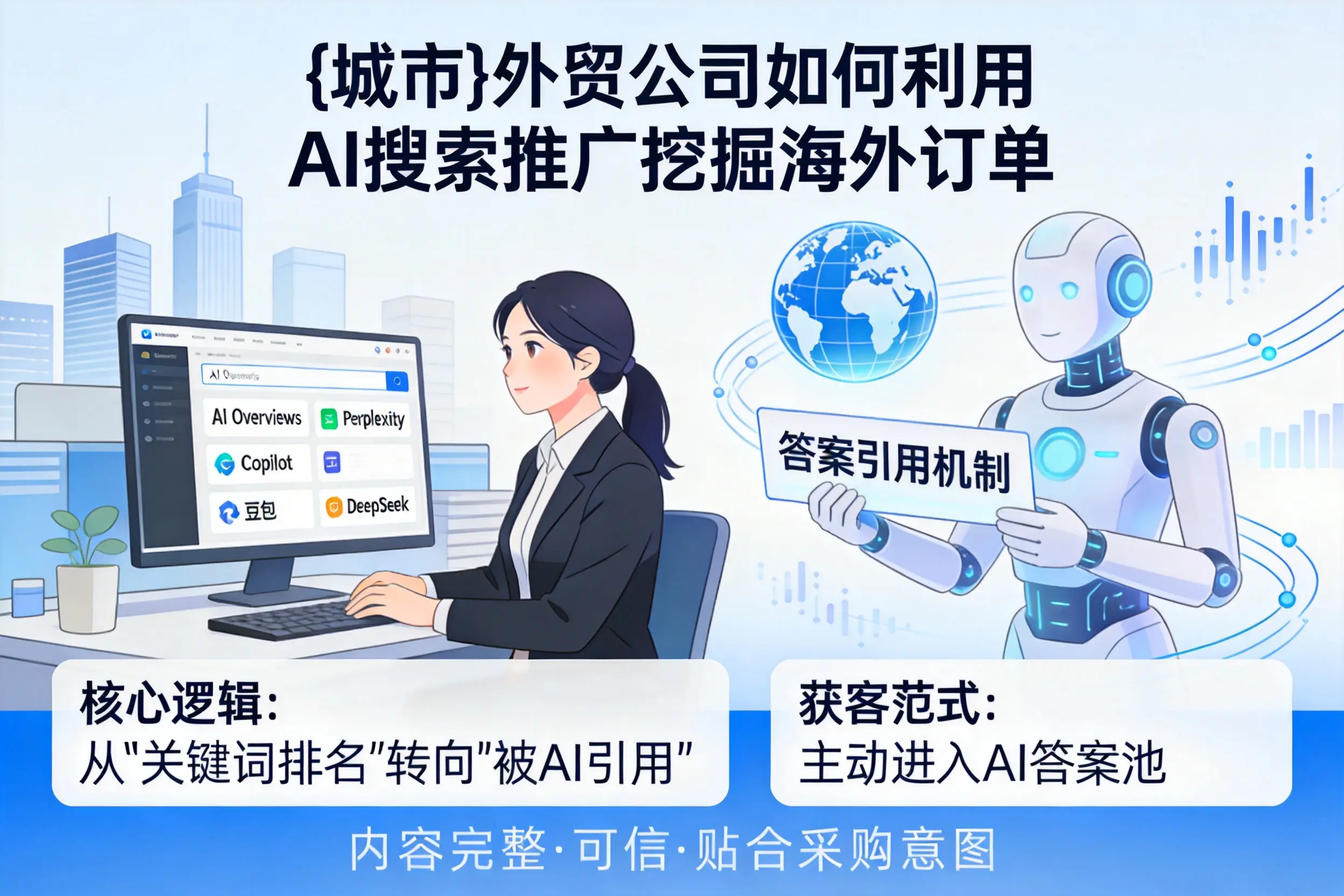 淮北外贸公司如何利用AI搜索推广挖掘海外订单