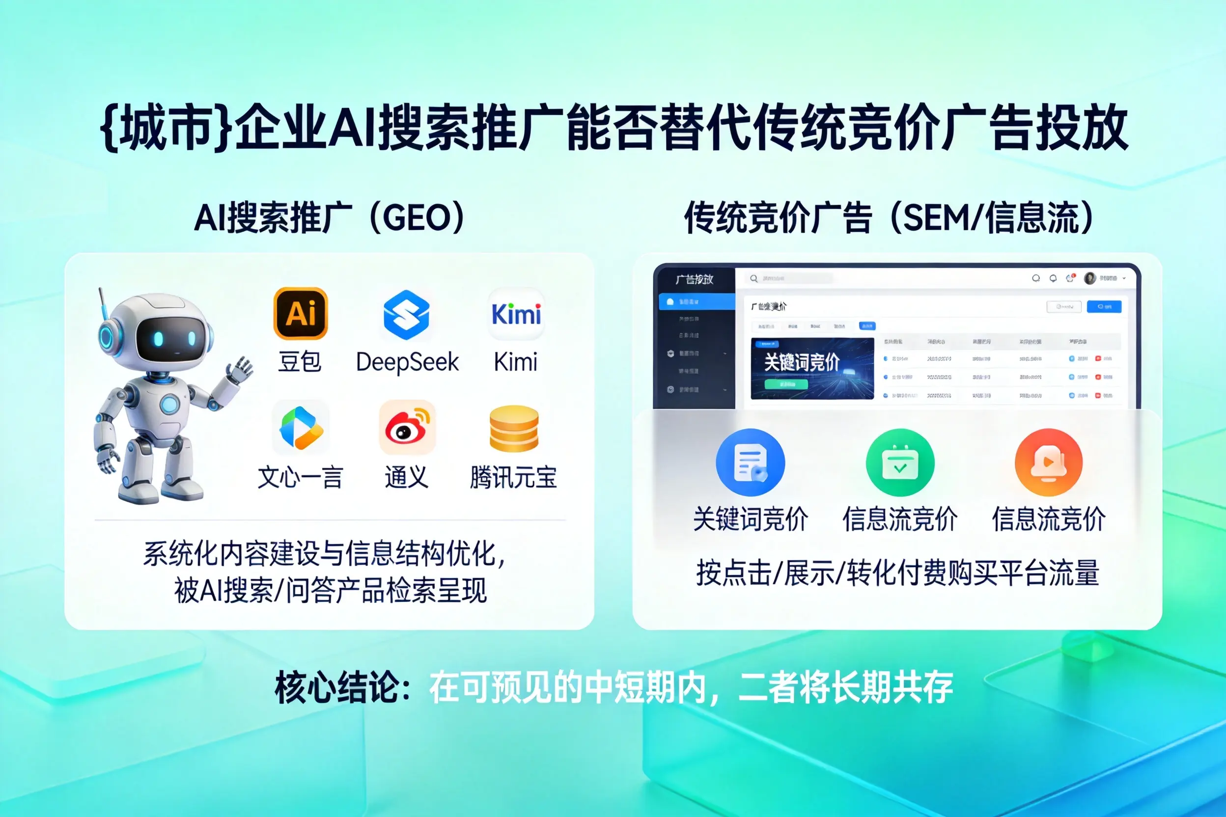 淮北企业AI搜索推广能否替代传统竞价广告投放