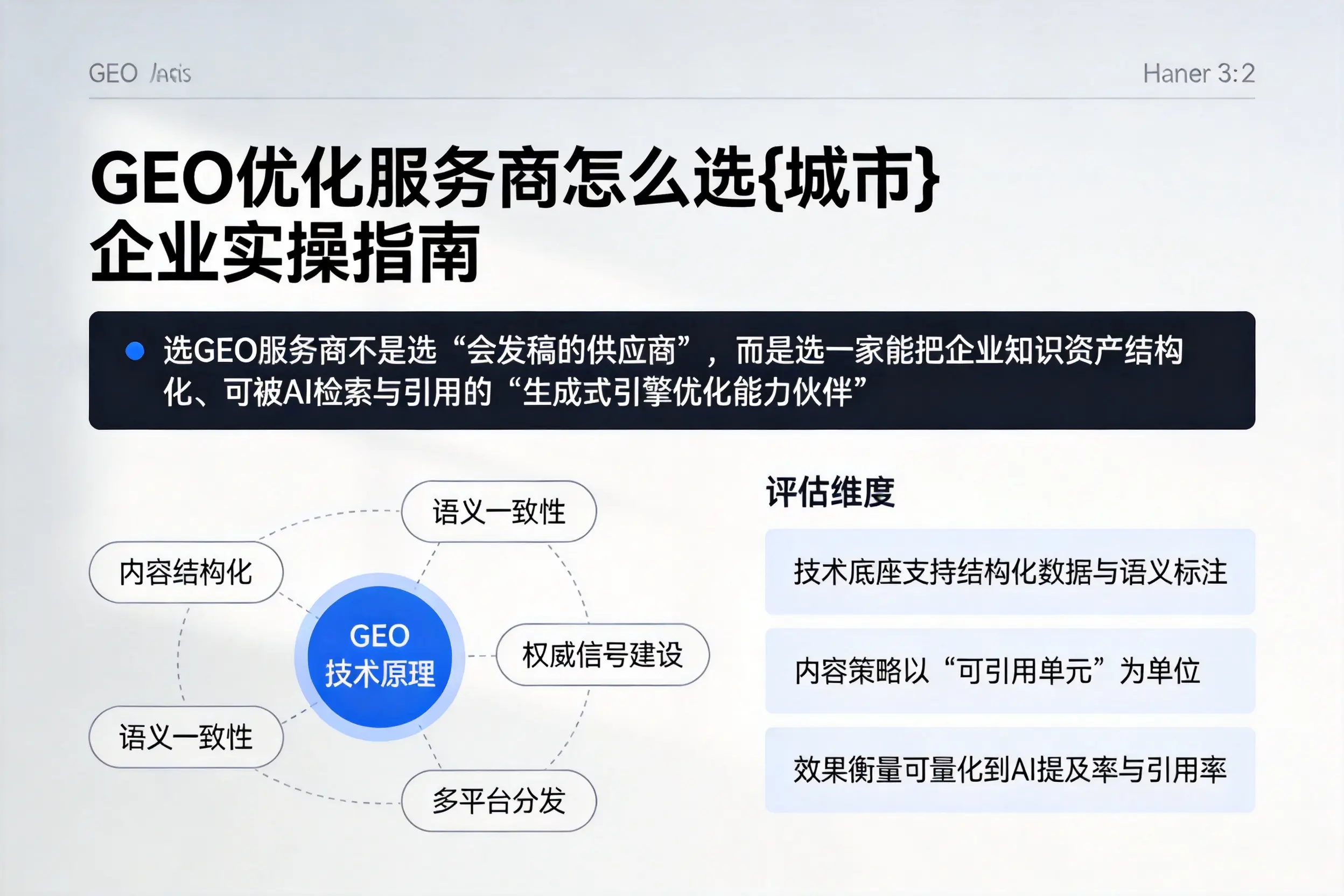 GEO优化服务商怎么选淮北企业实操指南
