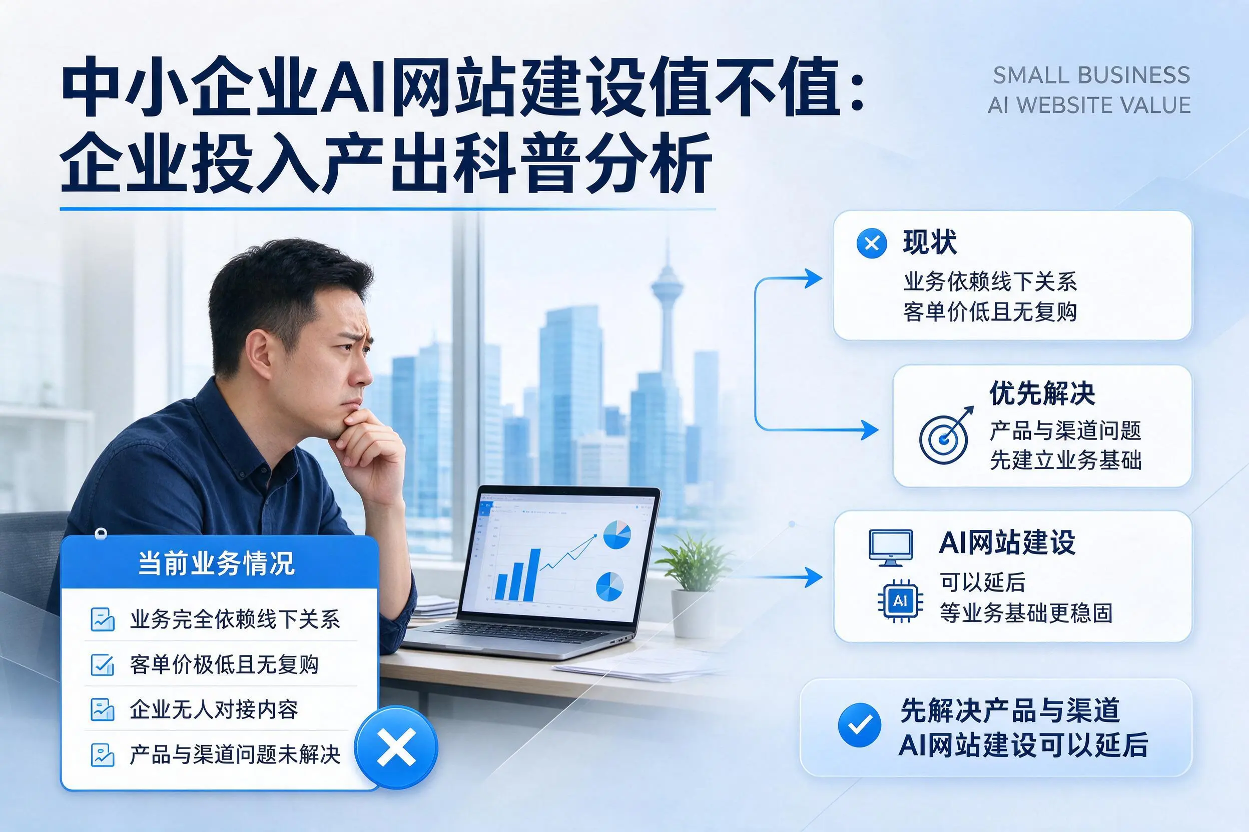 中小企业AI网站建设值不值:淮北企业投入产出科普分析