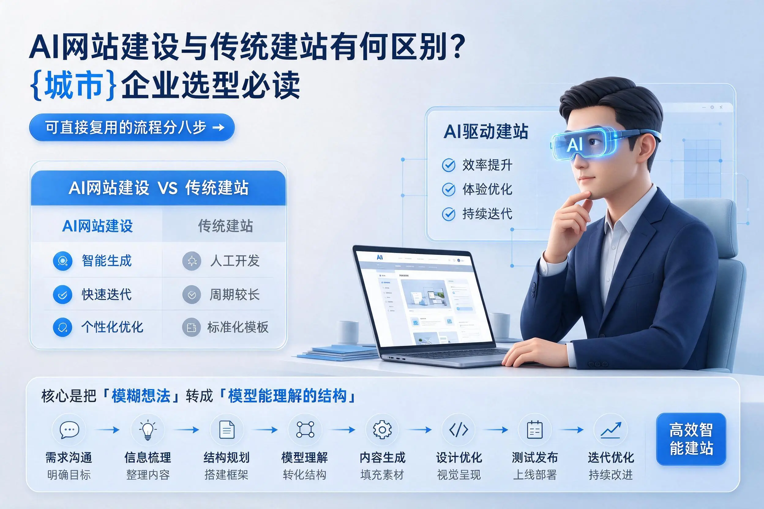 AI网站建设与传统建站有何区别?淮北企业选型必读