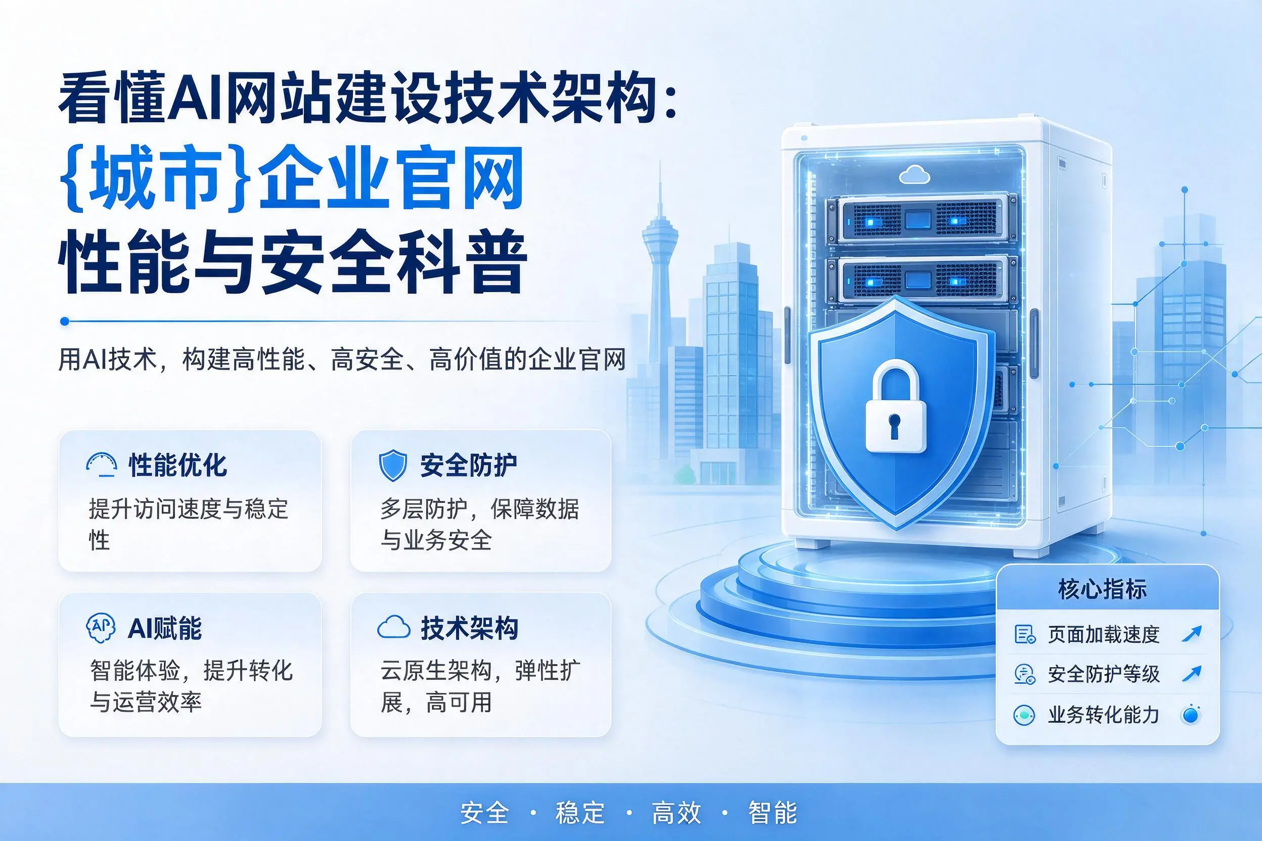看懂AI网站建设技术架构：淮北企业官网性能与安全科普
