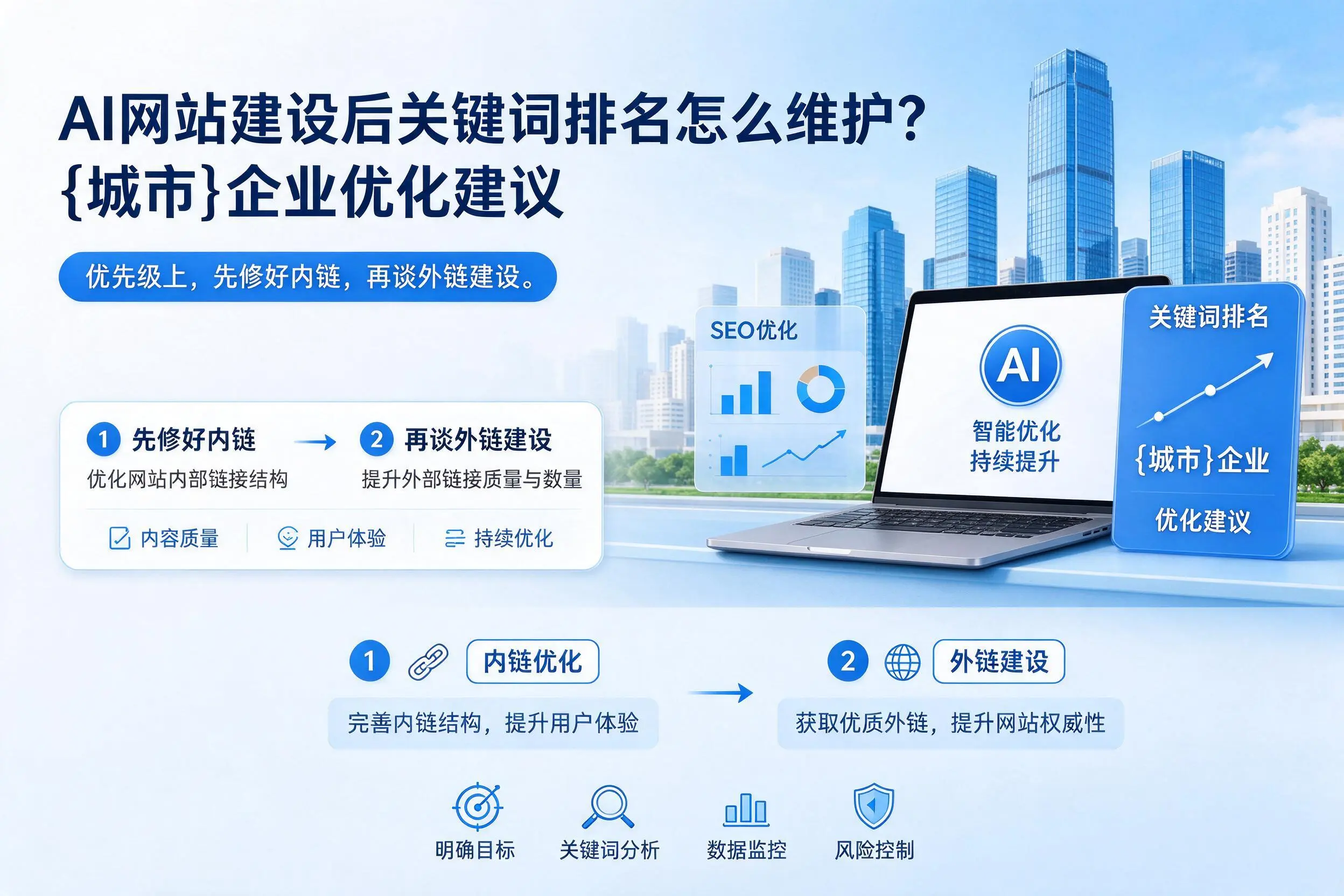AI网站建设后关键词排名怎么维护?淮北企业优化建议